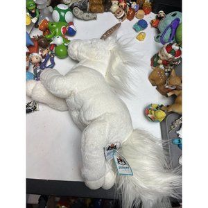 Jellycat Large Luna Unicorn White Horse Gold Glitter Horn Stuffed Plush NWT 18”